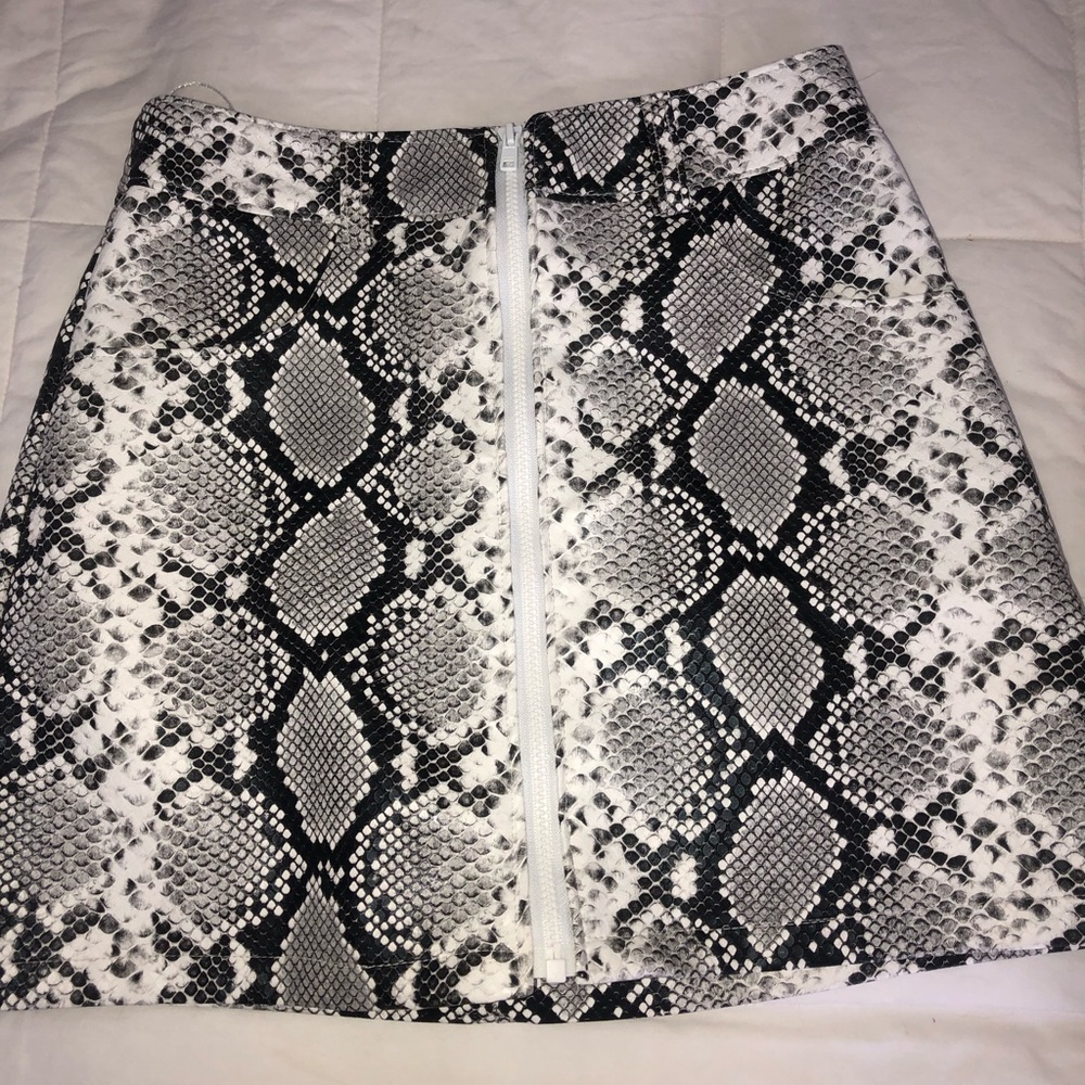 Snakeskin skirt